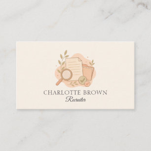 Recruiter Human Resources Hiring Talent Business Card