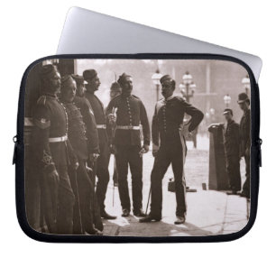 Recruiting Sergeants at Westminster, 1876-77 (wood Laptop Sleeve