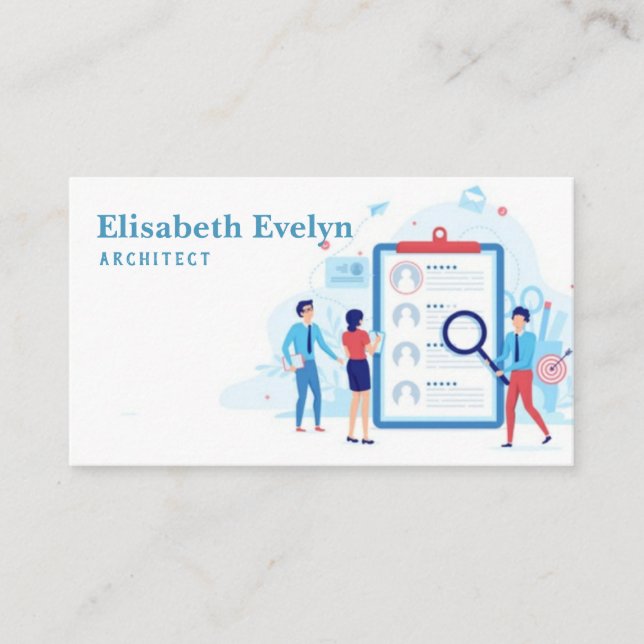 Recruiting strategy business card (Front)