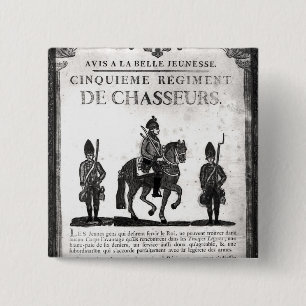 Recruitment poster for the Fifth Regiment 15 Cm Square Badge