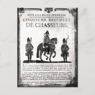 Recruitment poster for the Fifth Regiment Postcard