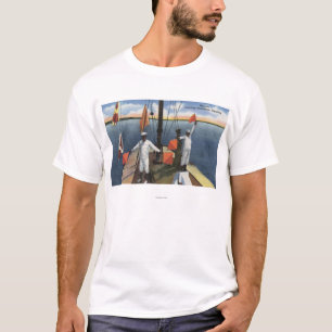 Recruits Learning Semaphore Signalling - US Navy T-Shirt