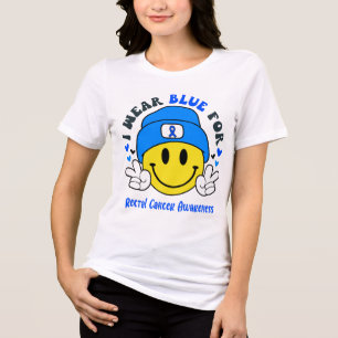 Rectal Cancer Awareness Ribbon Support Gifts Tri-Blend Shirt