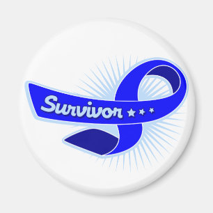 Rectal Cancer Survivor Ribbon Magnet