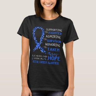 Rectal Cancer Warrior Supporting Fighter T-Shirt