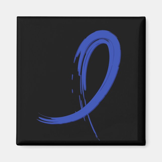 Rectal Cancer's Blue Ribbon A4 Magnet (Front)