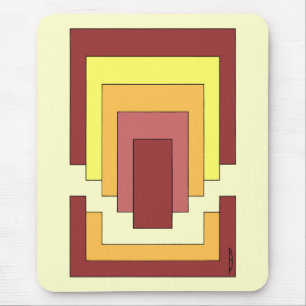 Rectangle Abstract Multicolor (70s Style) Mouse Pad