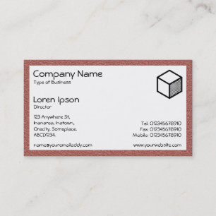 Rectangle - Brick Business Card