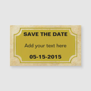Rectangle Button elegant gold + your back & idea