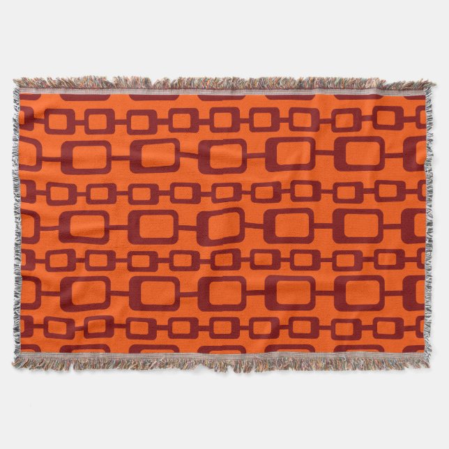 Rectangle Chains  Throw Blanket (Front)
