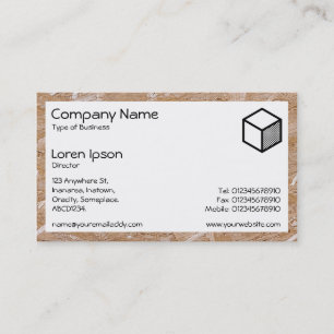 Rectangle - Chip Board Business Card