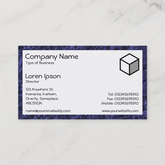 Rectangle - Coal Face Business Card (Front)