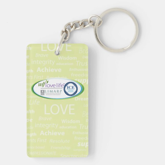 Rectangle (double-sided) Keychain (Back)