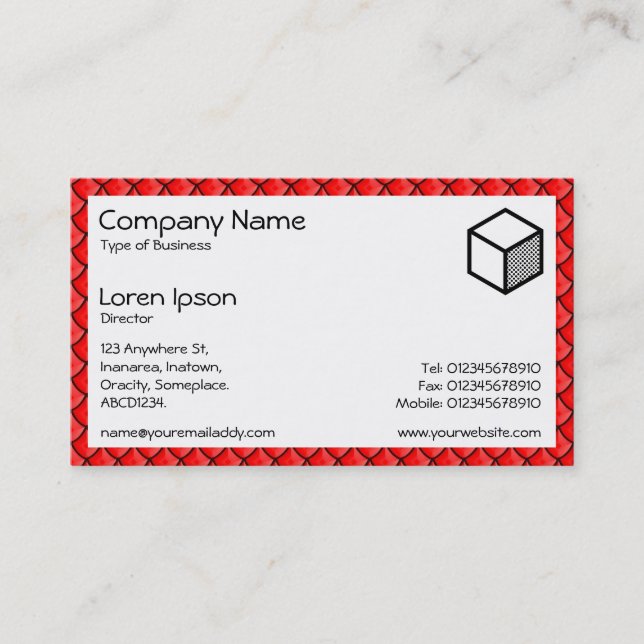 Rectangle - Dragon Scales Business Card (Front)