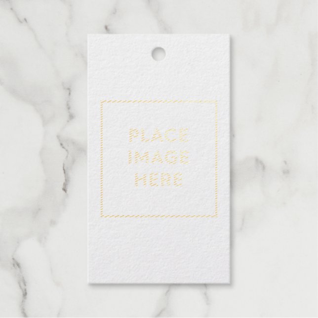 Rectangle Foil Gift Tag (Front)