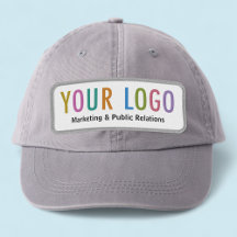 Rectangle Iron On Patch for Hat with Custom Logo