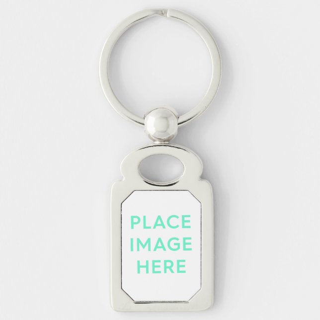 Rectangle Metal Keychain - Souvenir Gift Design (Front)