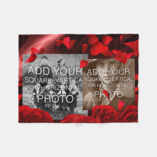 Rectangle or Instagram 2-Photo Custom Fleece Blanket