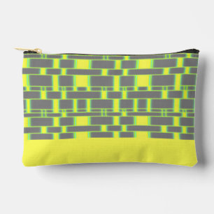 Rectangle Pattern Grey 14 Accessory Pouch