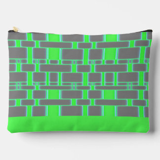 Rectangle Pattern Grey 16 Accessory Pouch