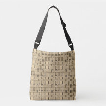 Rectangle Pattern Neutral Camel