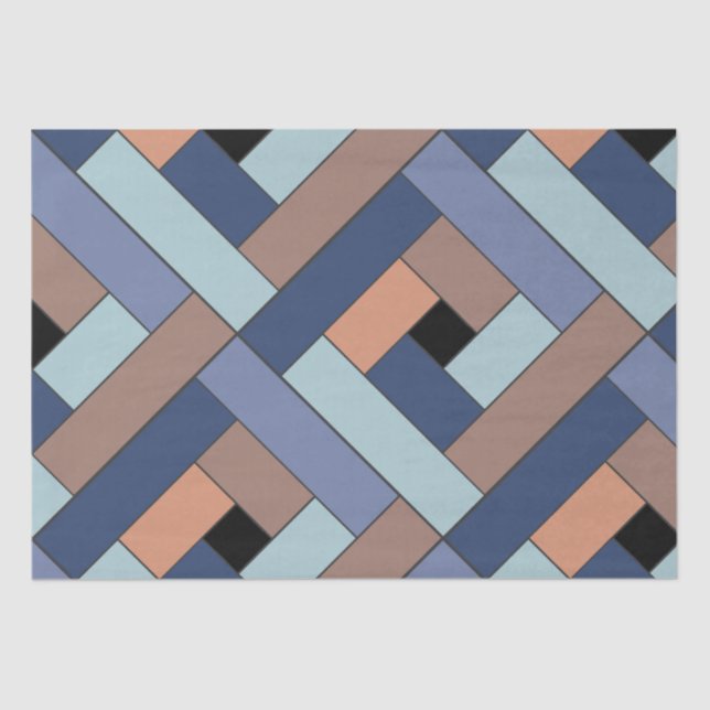 Rectangle Pattern (ver3) with Custom Detail Tissue Paper (Front)