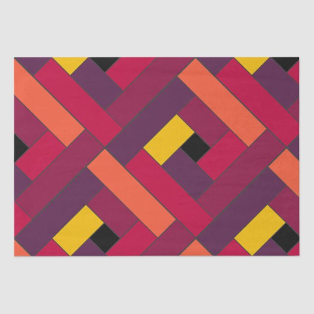 Rectangle Pattern (ver4) with Custom Detail Tissue Paper (Front)