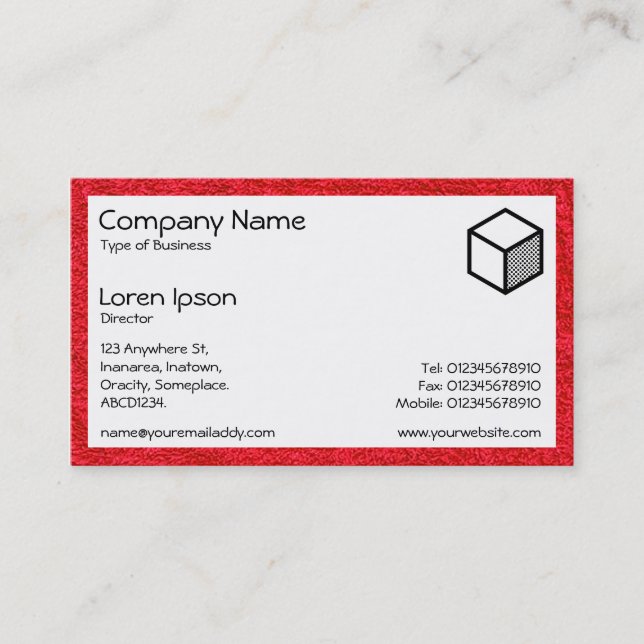 Rectangle - Red Carpet Business Card (Front)
