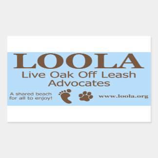 Rectangle Sticker: LOOLAorg Rectangular Sticker