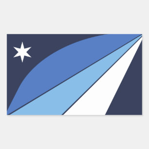 Rectangle sticker with Flag of Columbia, SC