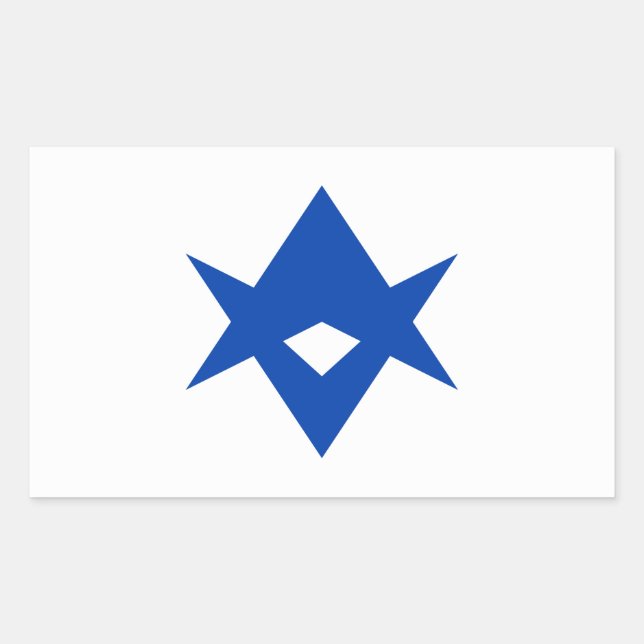 Rectangle sticker with Flag of Toyota City (Front)