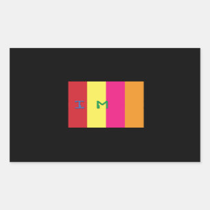 Rectangle Stickers, Glossy, 4.5 x 2.7 PRISM LOVE Rectangular Sticker