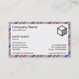 Rectangle - Stripes 310515 (013) Business Card