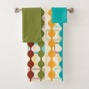 Rectangles and Chains  Bath Towel Set