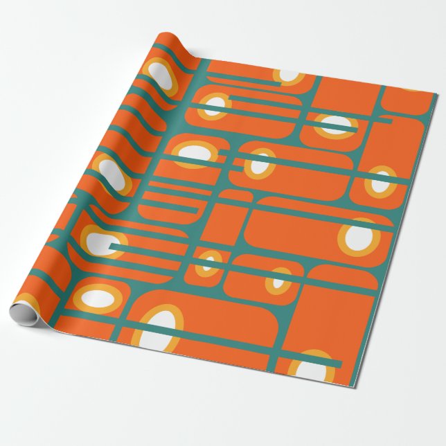 Rectangles and Circles  Wrapping Paper (Unrolled)