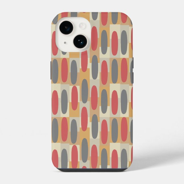 Rectangles and Ovals iPhone Case (Back)