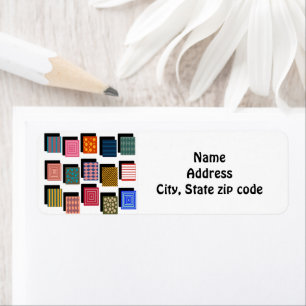 Rectangles and Shadows Return Address Label