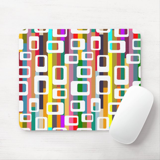 Rectangles and Stripes  Mouse Pad (With Mouse)