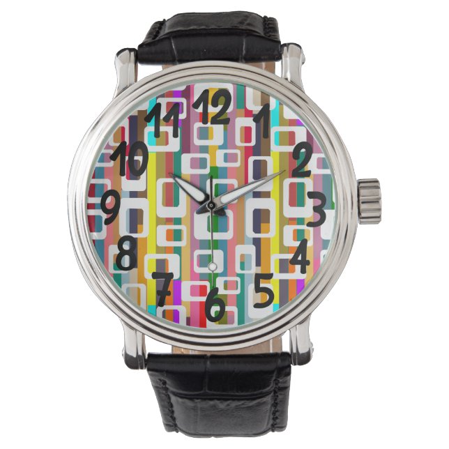 Rectangles and Stripes  Watch (Front)