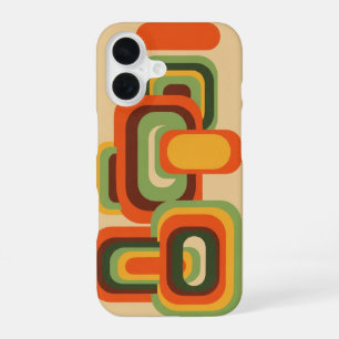 Rectangles Arrondis Vintage iPhone 16 Case