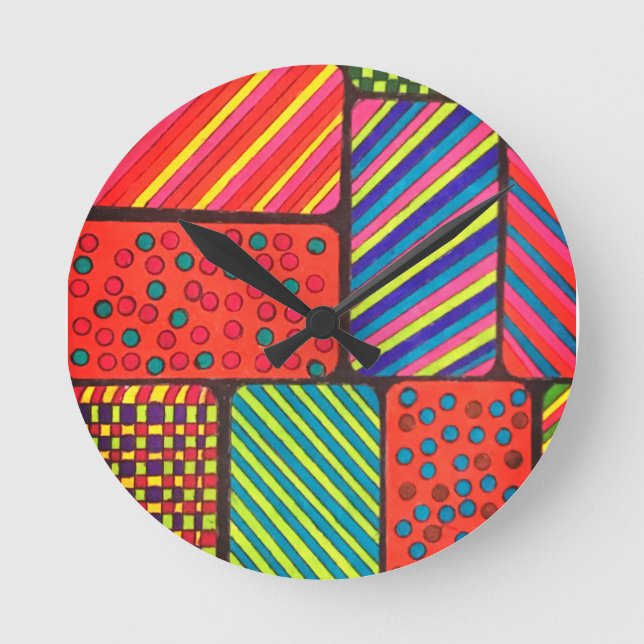 Rectangular Design Wall Clock (Front)