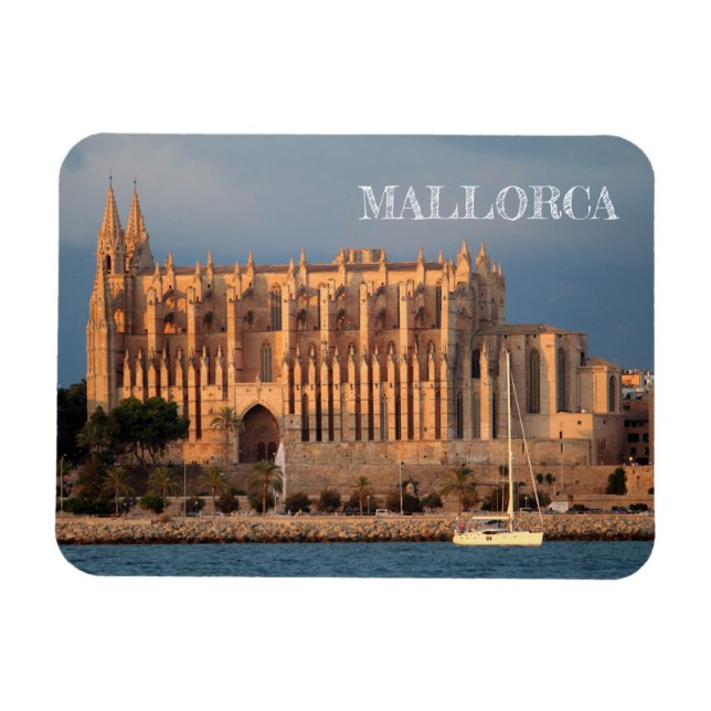 rectangular magnet of Palma de Mallorca Cathedral (Horizontal)