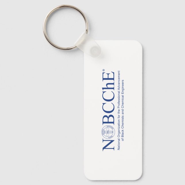 Rectangular NOBCChE Keychain (Front)