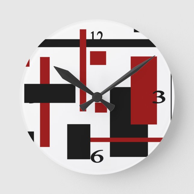 Rectangular Pattern 1 Round Clock (Front)