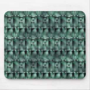 Rectangular shapes in dark and spotted green mouse pad