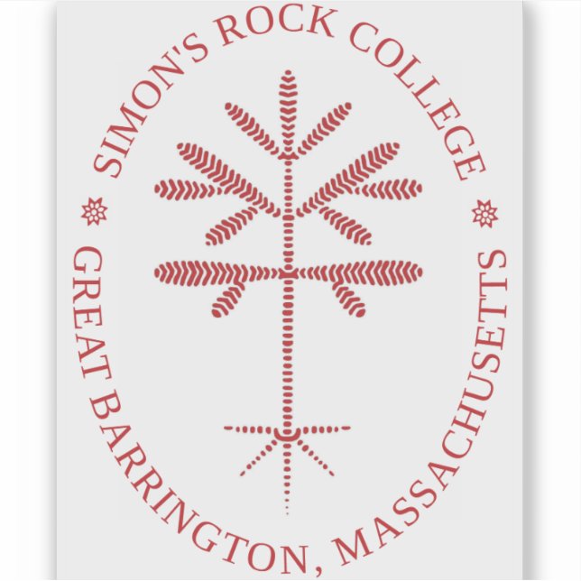 Rectangular Vinyl Red Seal Decal  (Front)