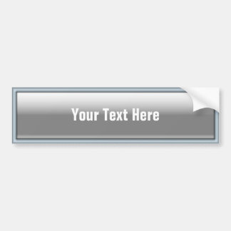 Rectangular Web 2.0 Button White Bumper Sticker