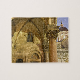 Rector's Palace Arches with Dubrovnik Cathedral Jigsaw Puzzle