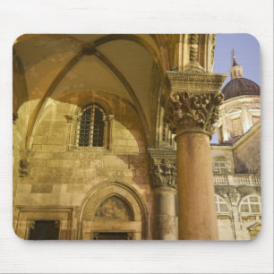 Rector's Palace Arches with Dubrovnik Cathedral Mouse Pad