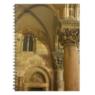 Rector's Palace Arches with Dubrovnik Cathedral Notebook